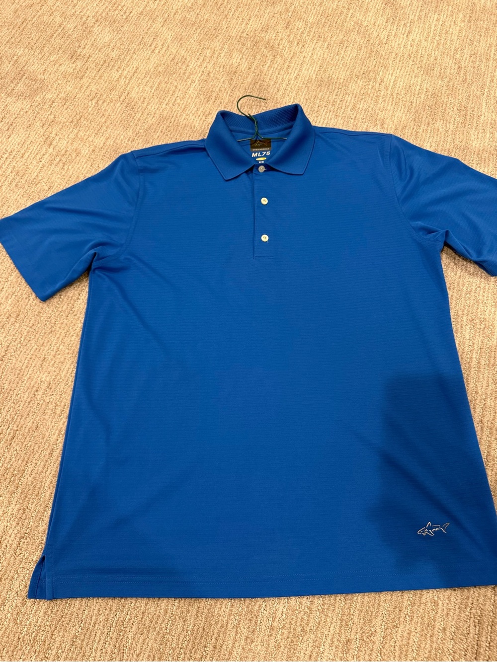 EUC - Greg Norman ML75 Play Dry Men's Blue Polo Shirt